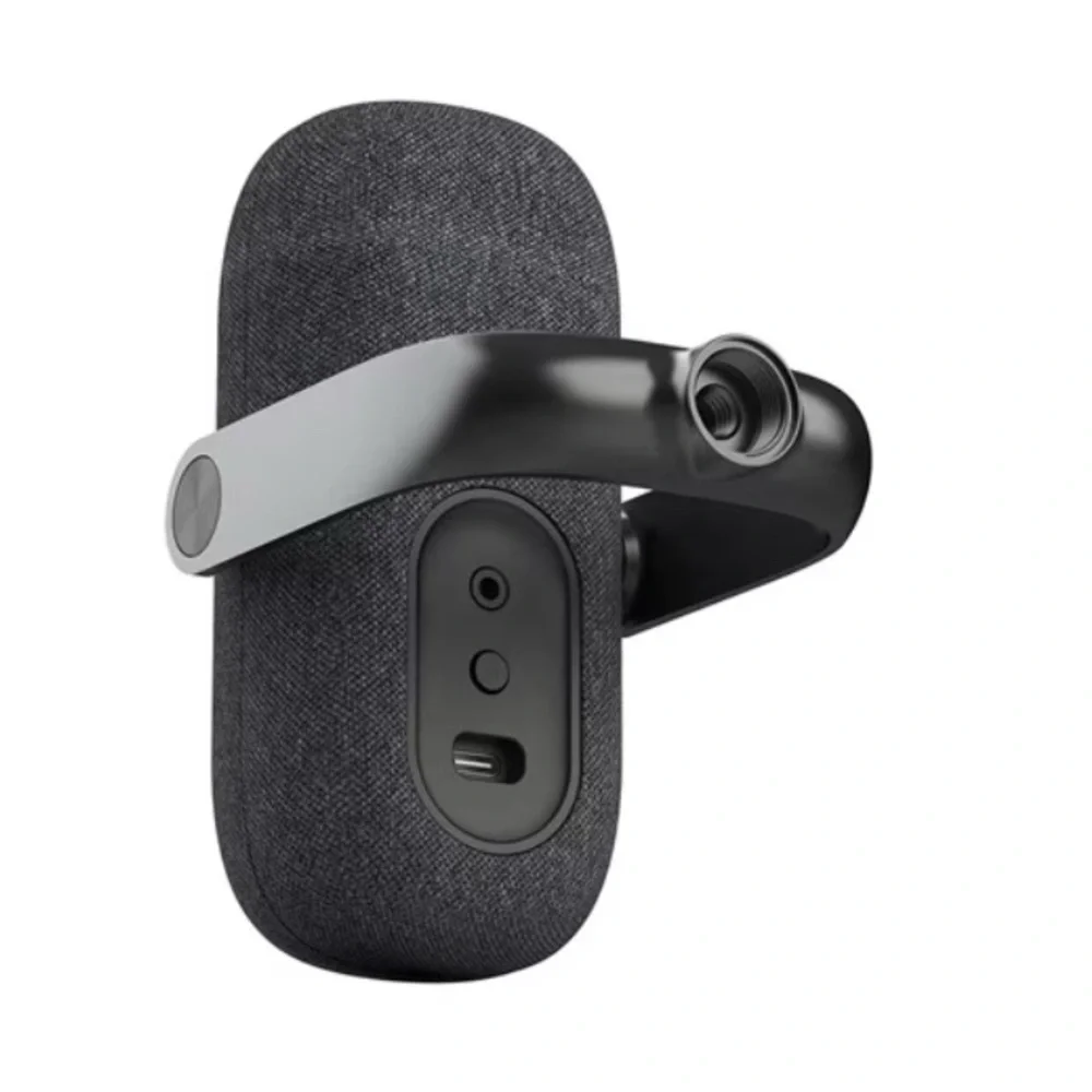 USB Desktop Microphone with RGB Ring - Black Fabric